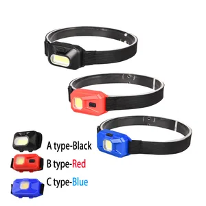 3 режима мини COB головной светильник светодиодный налобный фонарь, передняя лампа, маленькая AAA вспышка, светильник фонарь e для наружной рыбалки, налобный светильник, фонарь