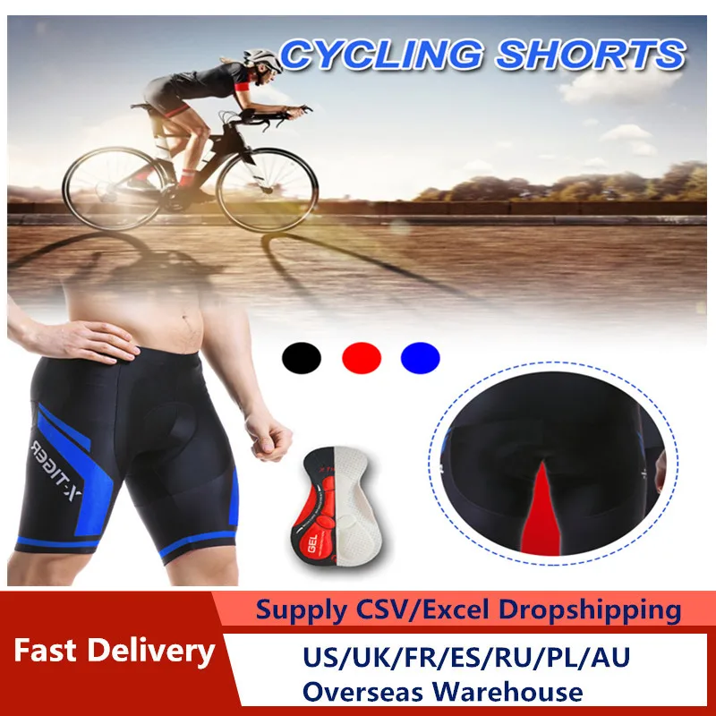 

5D Padded Cycling Shorts Breathable Shockproof MTB Bicycle Shorts Road Bike Shorts Man Cycling Tights