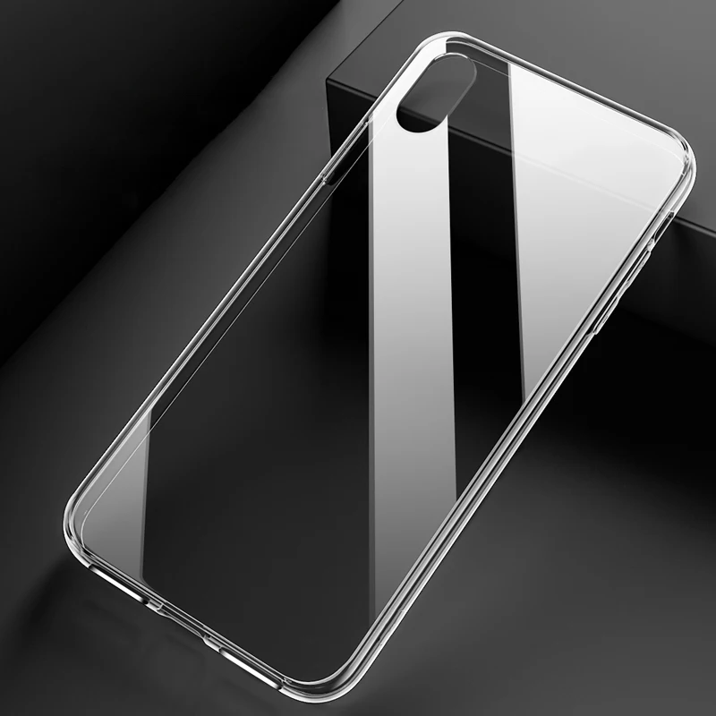 Роскошный чехол для iPhone X XS Max XR Прозрачный Мягкий ТПУ силиконовый 7 8 Plus 6 6S 5 5S SE