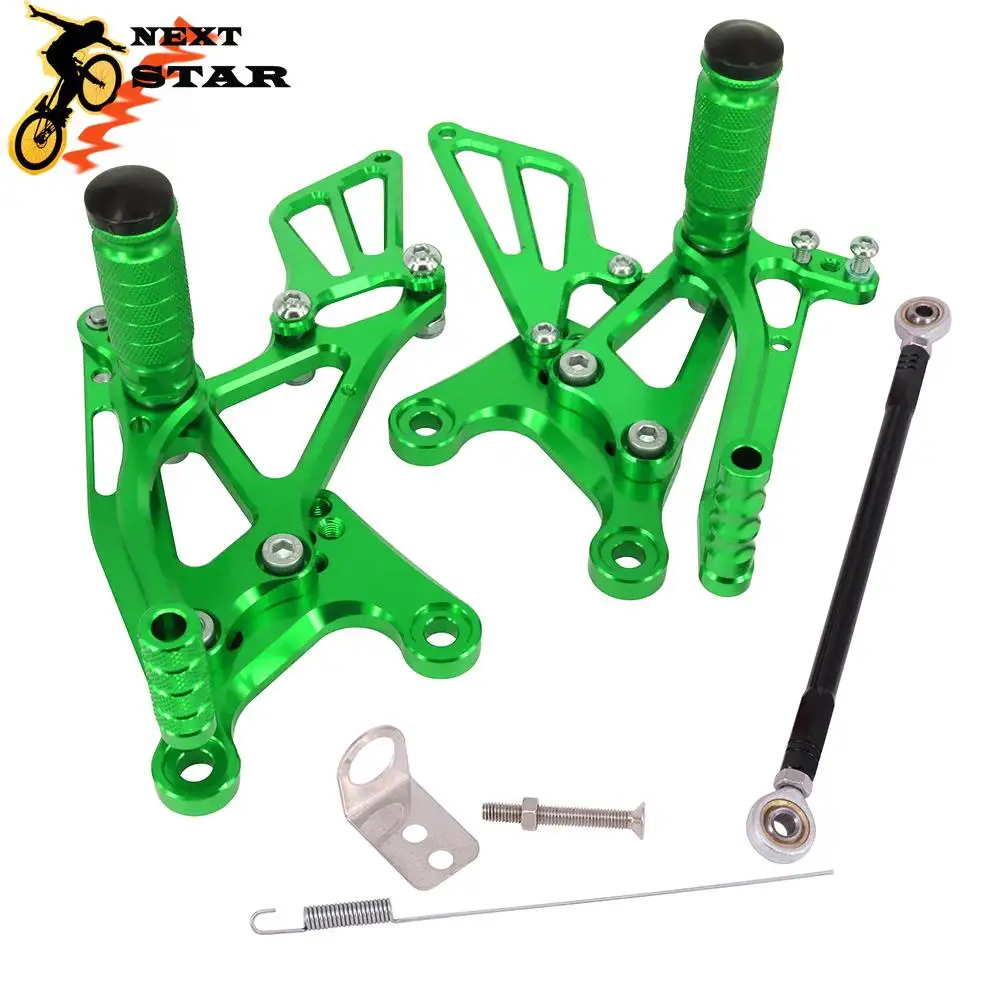 Регулируемые подножки для мотоциклов с ЧПУ педалей KAWASAKI NINJA ZX6R ZX 6R 2005 2006 2007