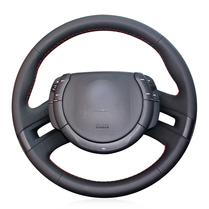Ручная работа искусственная кожа черного цвета для Citroen C4 Picasso 2007 2008 2009 2010 2012