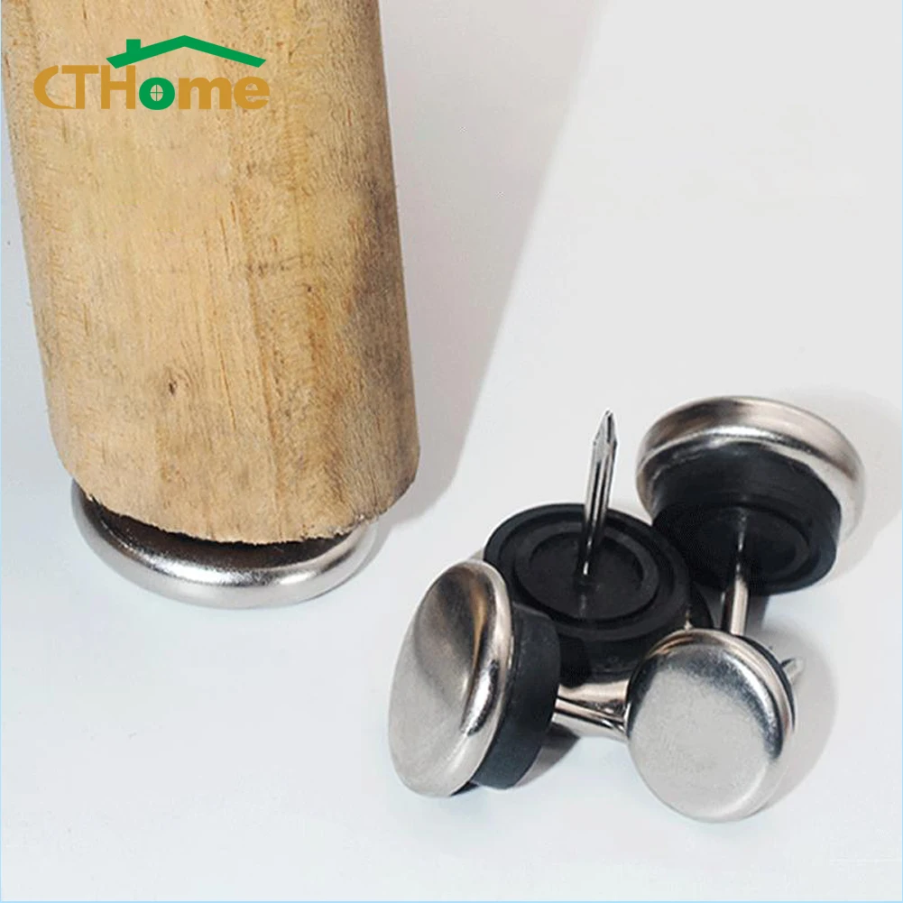 

4/8/12PCS Foot Protection Furniture Pad Nail Heightening Slide Chair Leg for Sofa Protectors Anti-slip Iron Sheet Metal Anchor