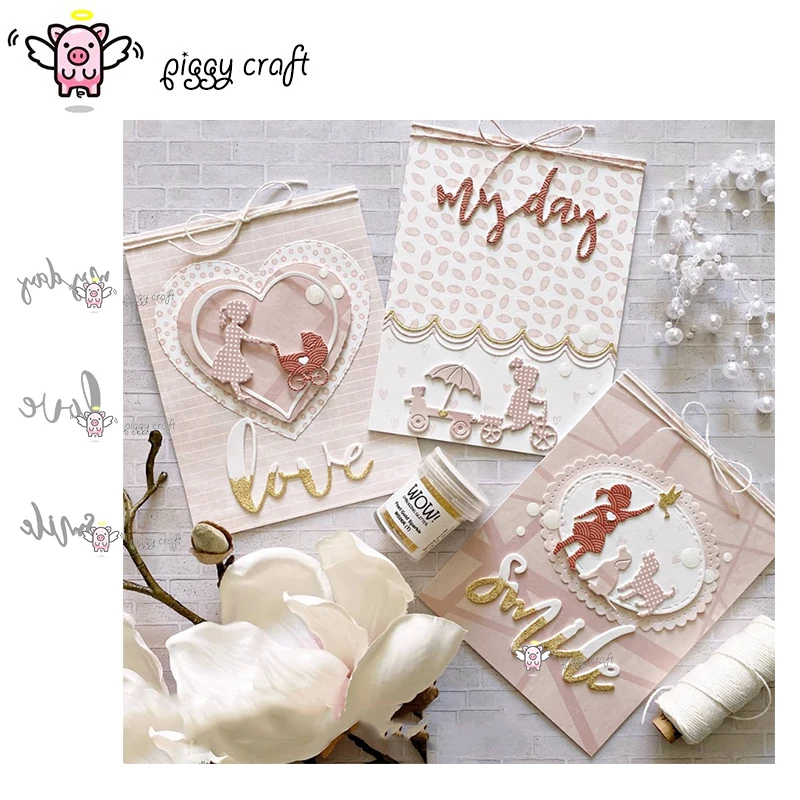 Свинья для рукоделия металлические режущие штампы пресс форма высечки 3 шт.