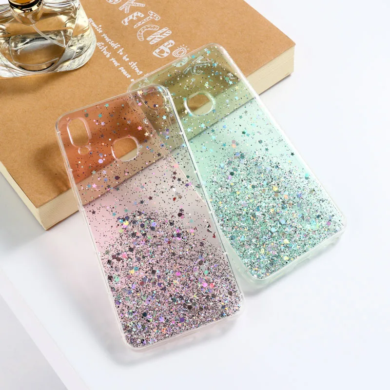 

Glitter Star Epoxy Bling Case for Vivo S1 Pro V21E V20 SE V17 Y72 Y52S Y73S Y70S Y20 Y30 Y17 Y19 S9 S7 S6 S5 X30 X50 Pro Cover