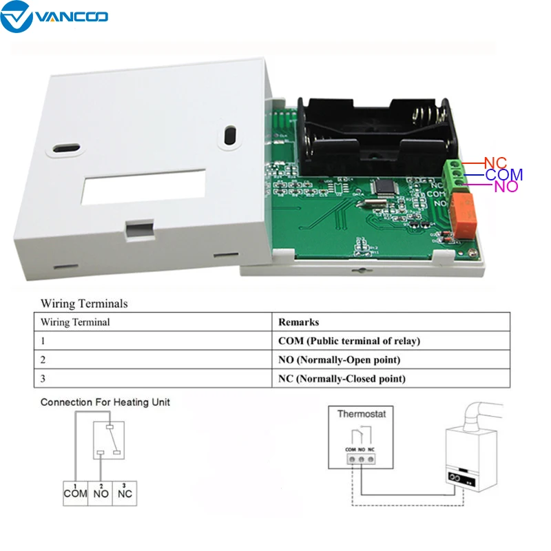 Контроллер температуры цифровой Еженедельно Программируемый Термостат