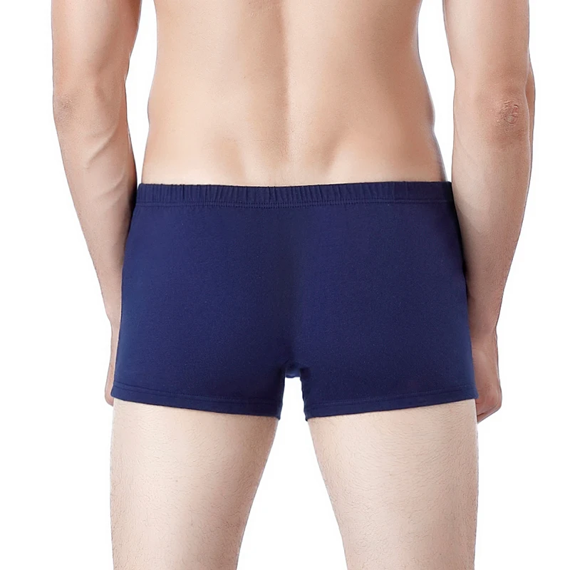 

4pcs Male Panties Cotton Men's Underwear Boxers Breathable Man Boxer Solid Underpants Comfortable Boxershorts Mens 2020