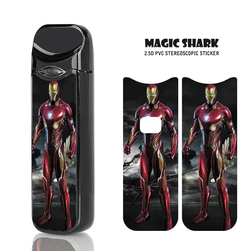 Волшебная Акула 23 узор 2.5D стерео для NORD чехол ПВХ стикер Защитная пленка Smok Nord