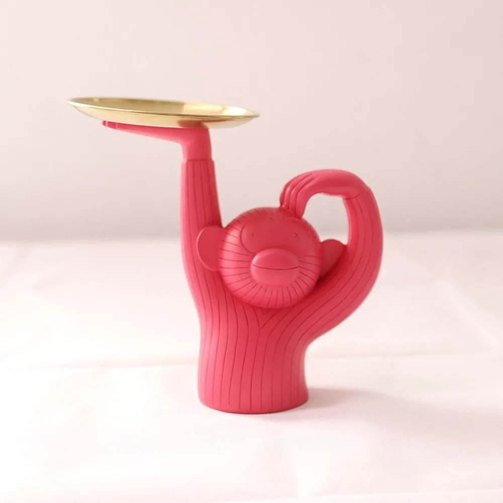 Ins Испания поднос для обезьяны Фруктовая тарелка лампа дизайн ретро креативная