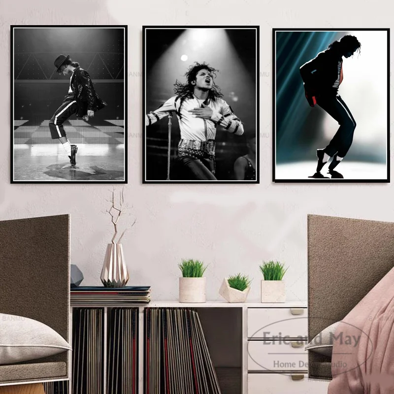

Постеры и принты Майкл Джексон Рип музыкант Кинг звезды винтажный Декор Картина на холсте украшение для гостиной отображение