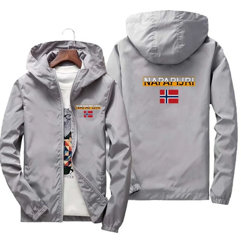 

2021 New Mens Spring Autumn Jacket Zipper Casual Hooded Bomber Jakcet Fashion Windbreaker Jacket Men 5XL 6XL 7XL
