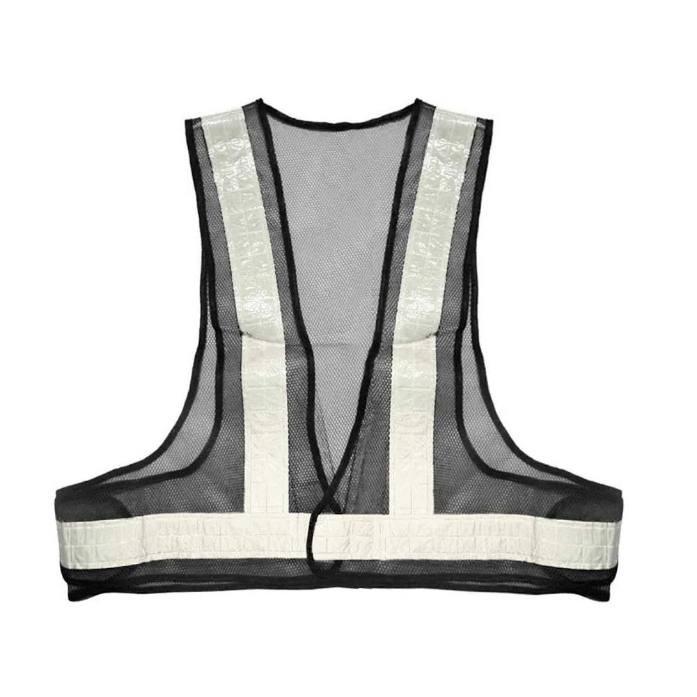 

Day Night Work Wear Stripes Parking Visibility Construction Unisex Traffic Safety Tops Waistcoat Mesh Fabric Reflective Vest