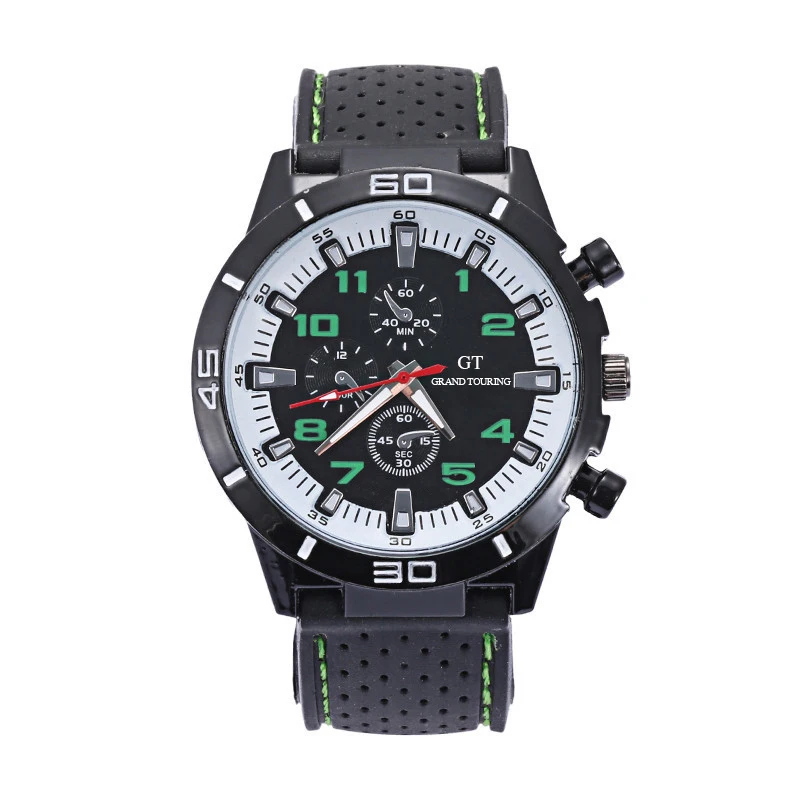 GT Мужские часы от топ бренда Роскошные Кварцевые для мужчин модные повседневные