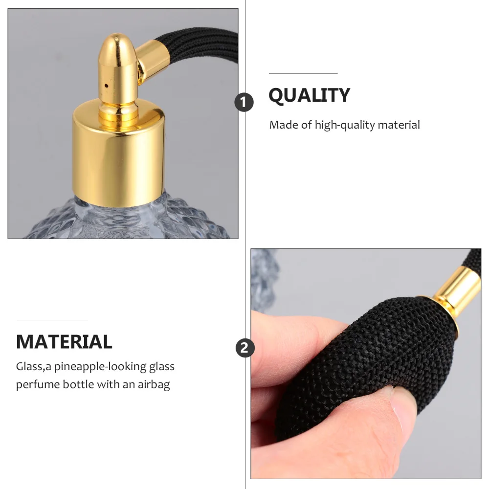 

1pc 100ml Vintage Refillable Perfume Atomizer Spray Bottle Empty Bottle
