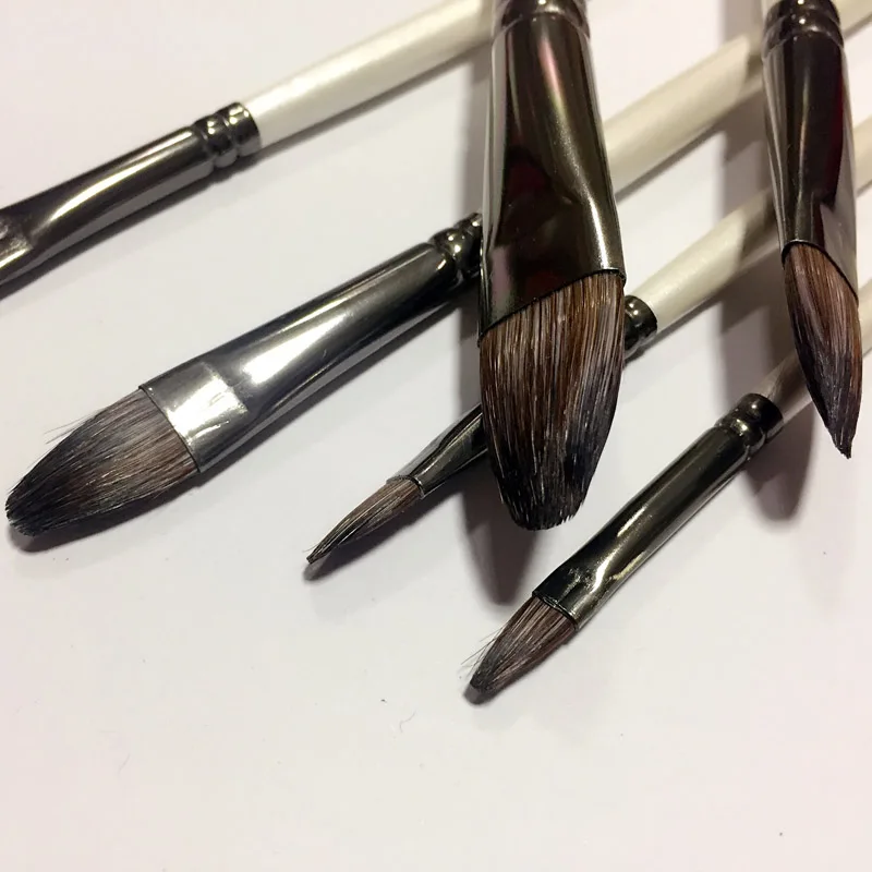 Белая паста гуашь картина цветная щетка Langhao инструмент тест рекомендуемый