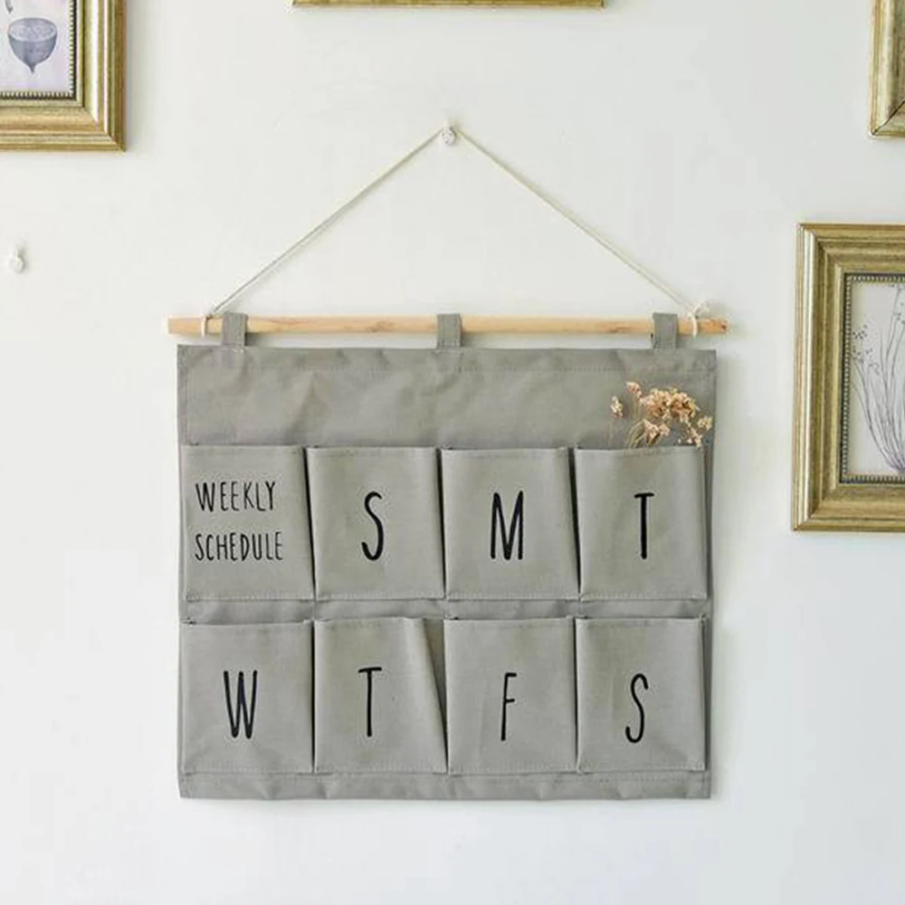 Модные креативные украшения для гостиной настенные подвесные сумки хранения