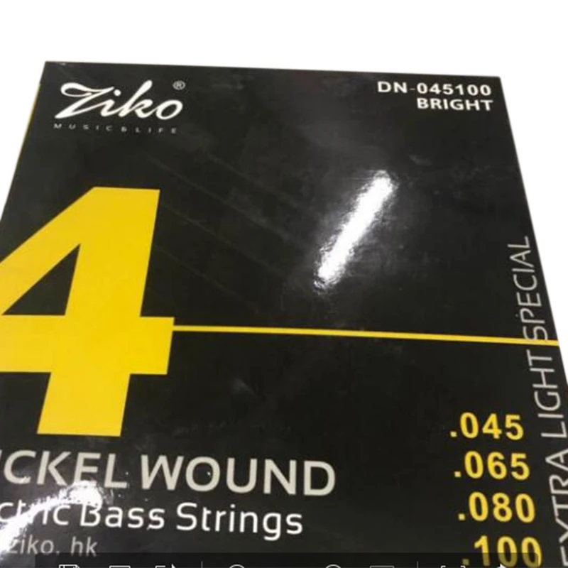 

Струны для бас-гитары Ziko Dn-045 045-100, запчасти для электрогитары, аксессуары для музыкальных инструментов