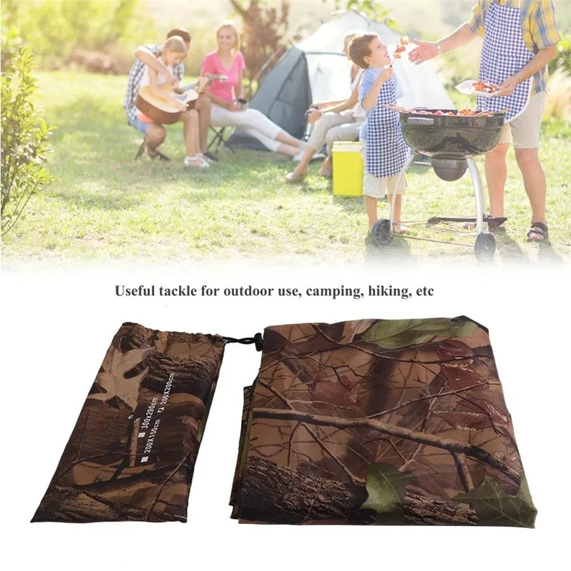 

Camouflage Outdoor Sports Awning Tarp for Camping Hiking Fishing Folding Waterproof Durable Portable Shelter Sunshade Tent Cover