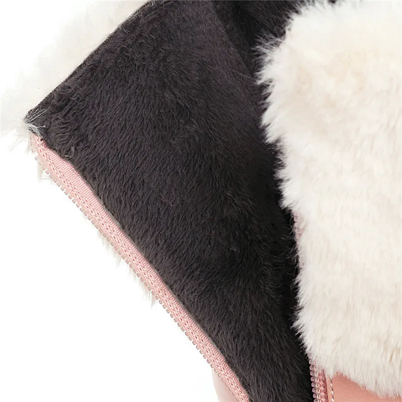 YMECHIC искусственный мех узел бабочки милые низкие Кристальные на массивном