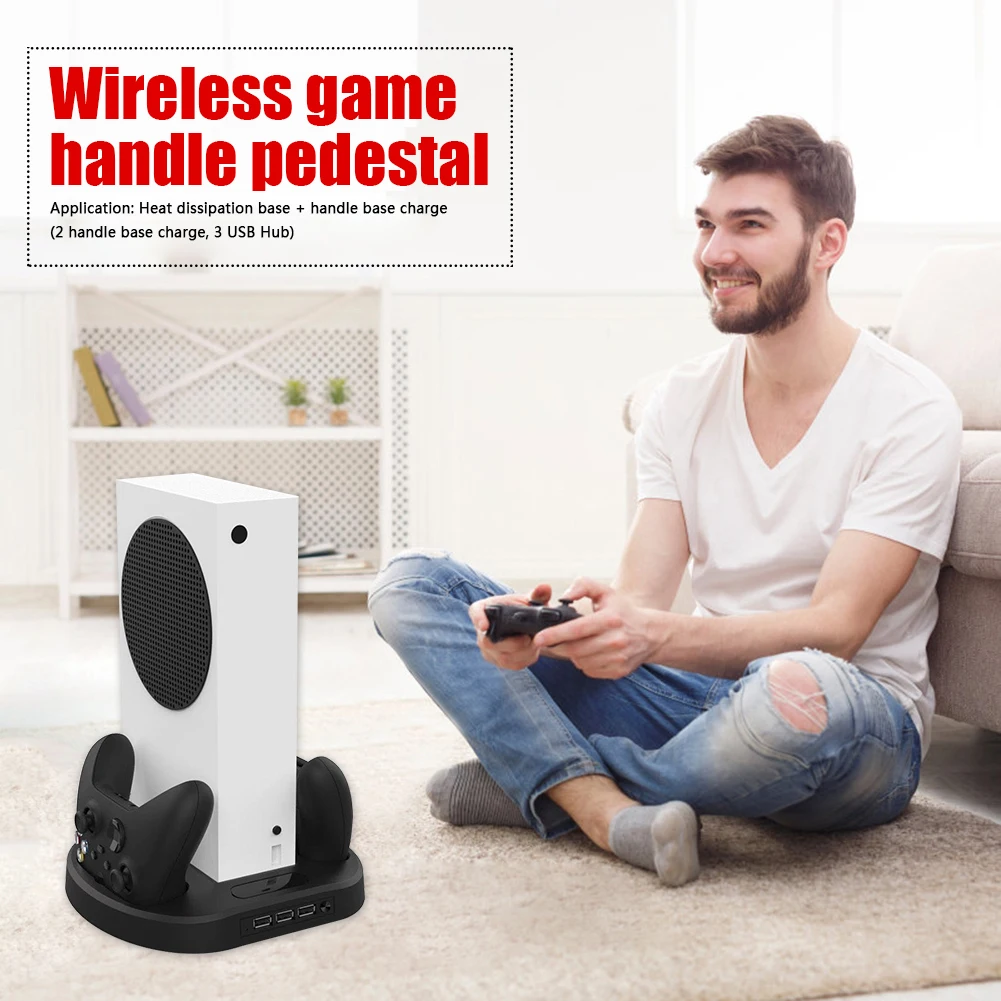 game console cooling vertical stand for xbox series s dual controller charger electronic machine accessories free global shipping