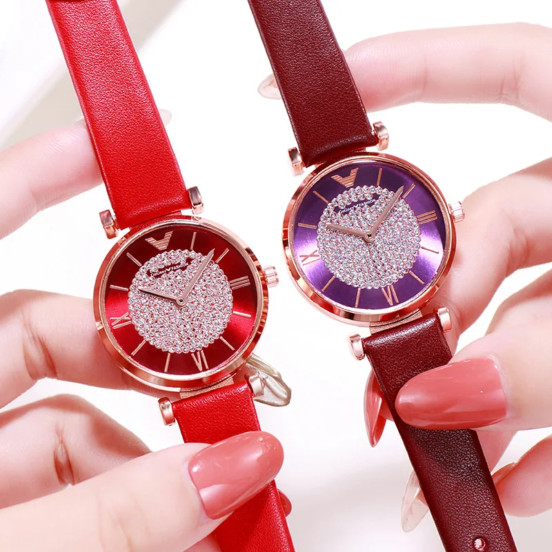 Часы наручные женские кварцевые роскошные модные с ремешком | Наручные часы