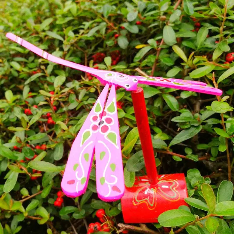 Новинка бамбуковая Стрекоза баланс птицы орла стол для показа куклы игрушка