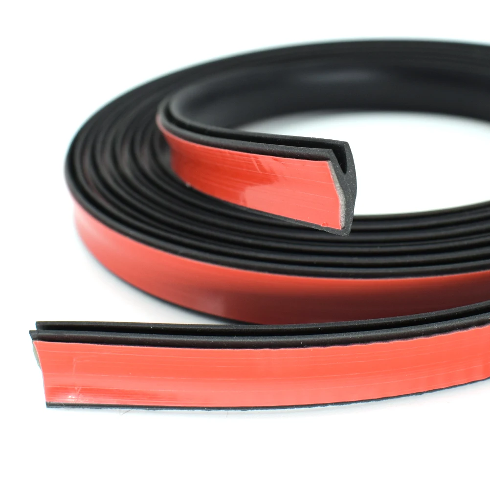 4 Meter Universal Car V Shape Rubber Seal Weather Strip Windshield Hollow Glass Window Edge Moulding Trim Decorate Weatherstrip images - 6