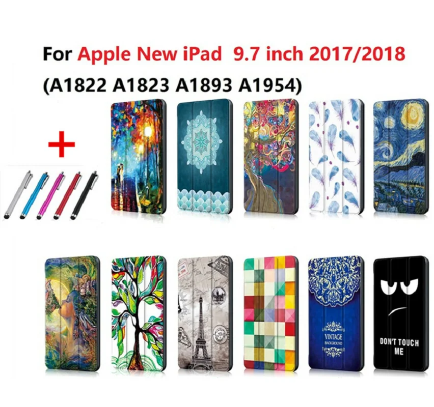 Чехол для Apple нового iPad 9 7 2017 2018 6 го 5 поколения Fundas Shell A1822 A1823 A1893 A1954 &quot+