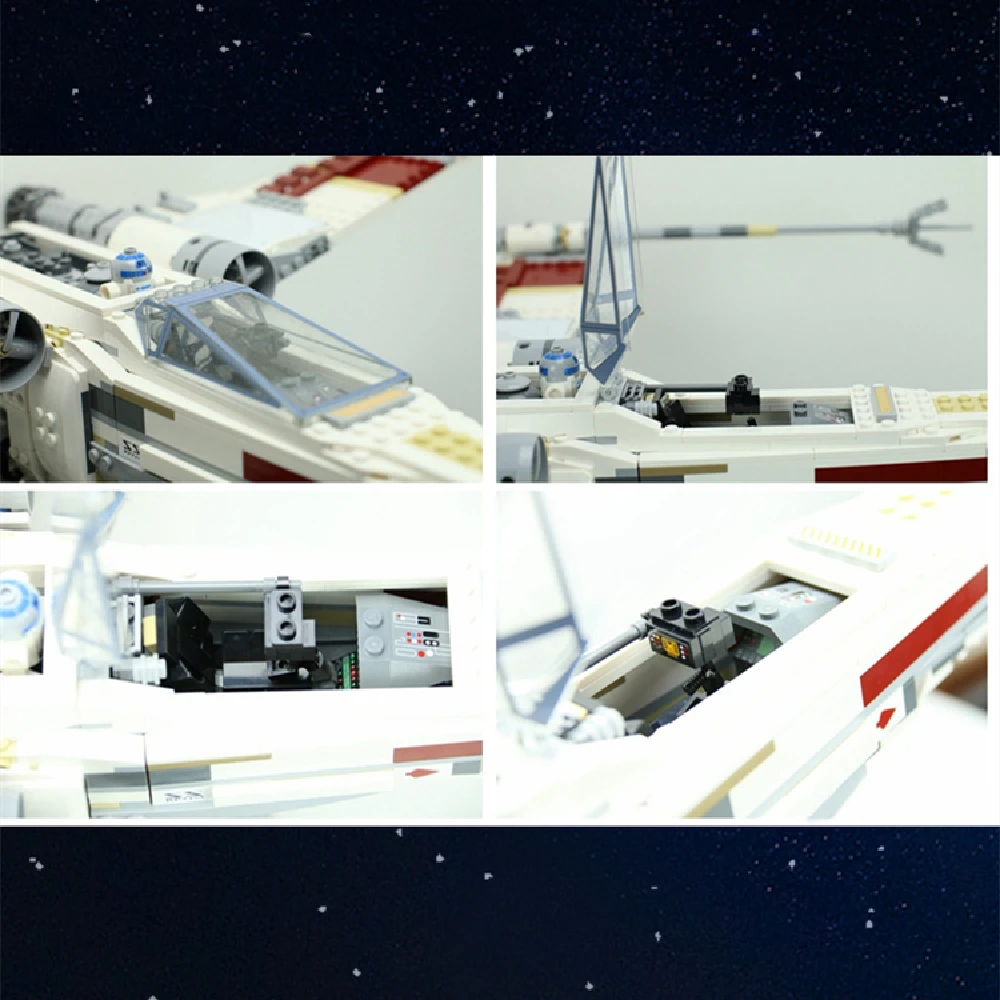 1618 шт. X-wing Red Five Starfighter образовательные строительные блоки из Звездных Войн