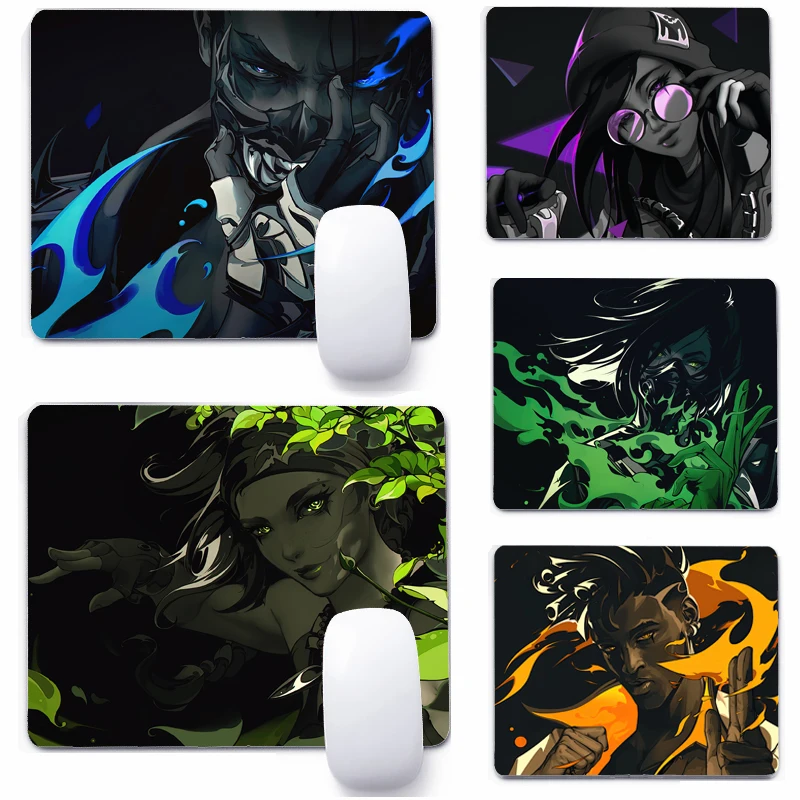 

Популярный игровой коврик для мыши Valorant 22x1, 8 см, небольшая компьютерная мышь, нескользящий коврик, Настольный коврик для клавиатуры, офисны...