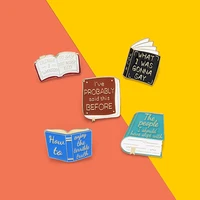 what i was gonna say ive probably said this before enamel pins custom book brooches bag lapel pin badge jewelry gift for friend