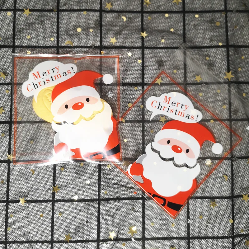 

Рождественские пакеты SJMANDUN пластиковые 10x10 50/100 шт