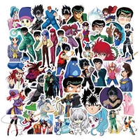 1050pcs anime yuyu hakusho stickers pack for diy laptop phone guitar suitcase skateboard toy volleyball teenager sticker