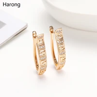 1 pair copper crystal zirconia earrings gold color luxury small stud earrings aesthetic womans jewelry for wedding accessories