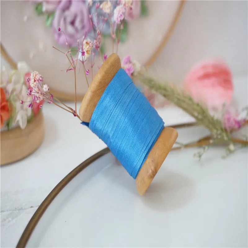 7 мм x 1 0 м/рулон woodenspool 100% Шелковая вышивальная лента тонкая тафта шелковая habotai