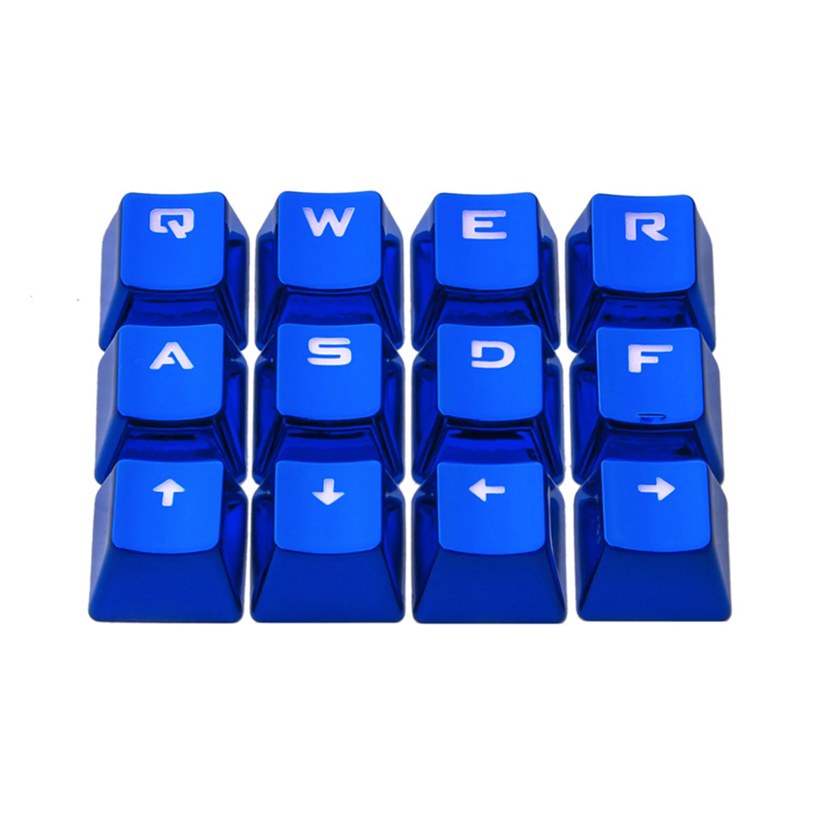

12 Keys PBT Translucent Gold-Plated Keycaps Backlight Mechanical Keyboard KeyCaps Direction Keys Replacement Computer Accessory