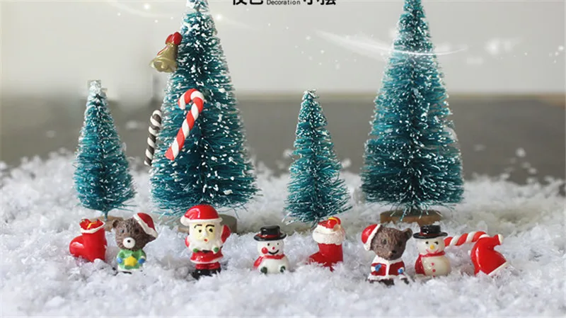 Миниатюрный Кукольный домик Рождественская елка снеговик Подарочная коробка