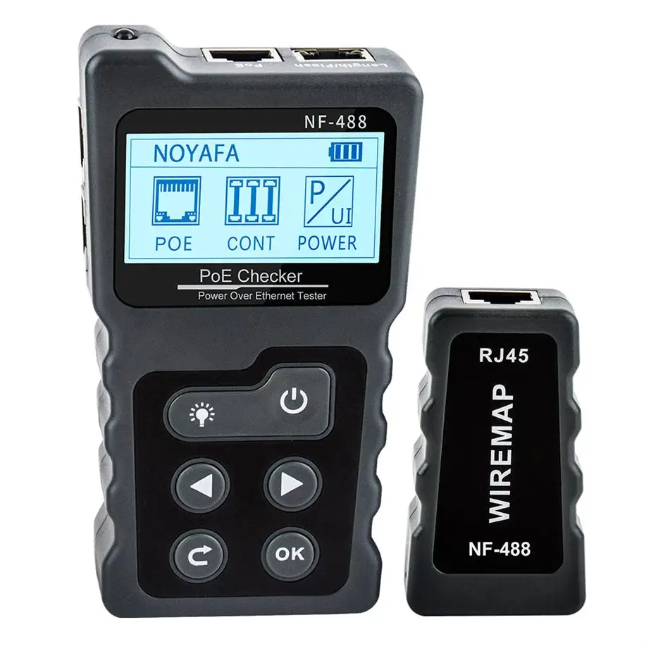 Noyafa NF-488/NF-8209/NF-8601S/NF-8601W сетевой Кабельный тестер/трекер RJ45 Lan тестер с портом POE Wire