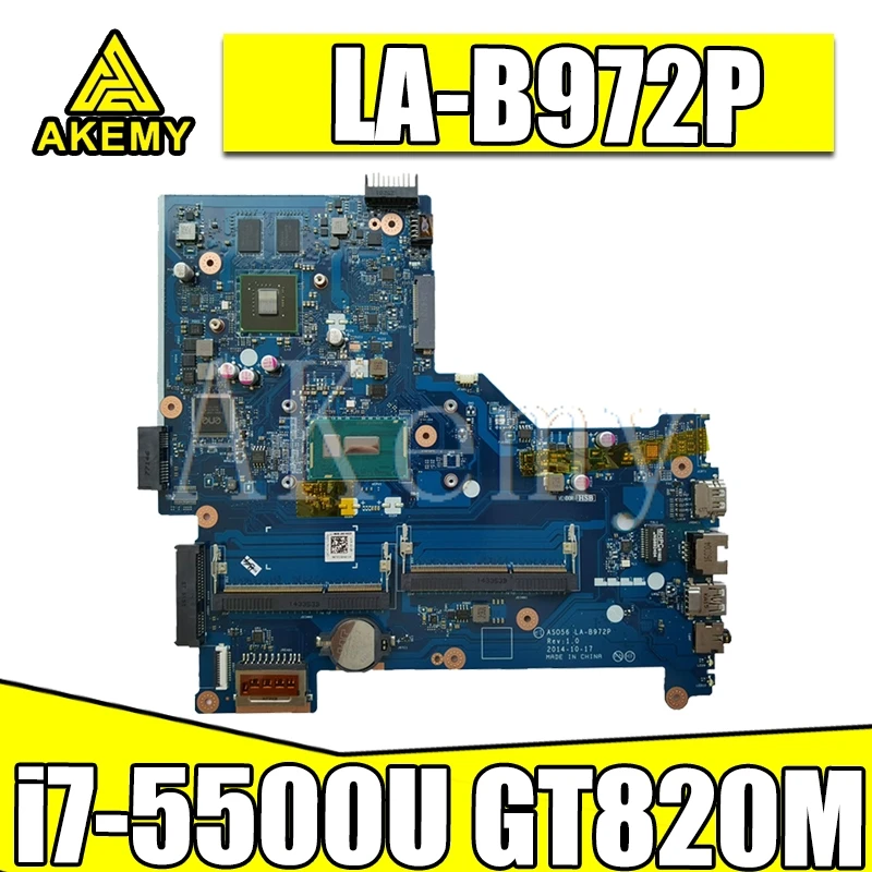 

LA-B972P материнская плата для For HP 15-R LA-B972P материнская плата для ноутбука 795814-001 795814-501 I7-5500U ЦП Оригинал протестирован 100%