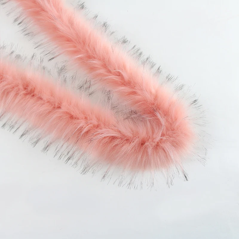 1PC Faux Fox Fur Trimming For Sweater Furry Fluffy Coat Hood Hat Ribbon Tapes Garment Materials DIY Sewing Costume Collar - купить по
