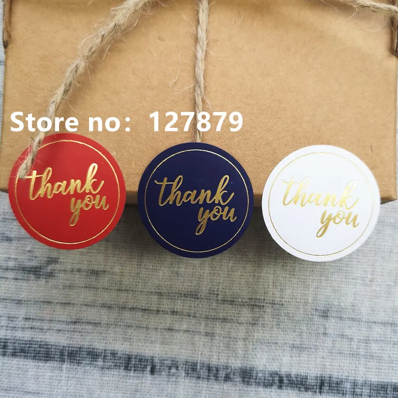 100 шт./лот 2 8 см уплотнительная упаковка этикетка наклейка круглая Золотая