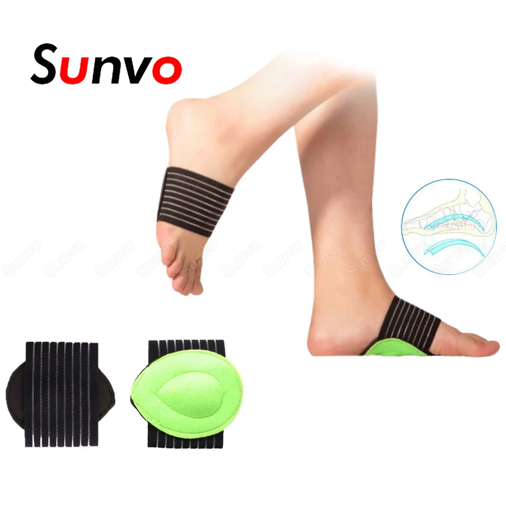 

Sunvo Orthopedic Arch Support Half Insoles for Shoes Men Women Flat Foot Corrector Inserts Fascitis Plantar Feet Care Shoe Pads