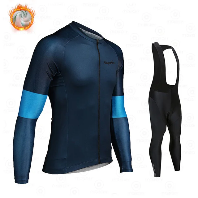 

2022 Winter Fleece Men Cycling Jersey Set Mountian Bicycle Clothes Wear Ropa Ciclismo Racing Bike Clothing Cycling Set Raphaful
