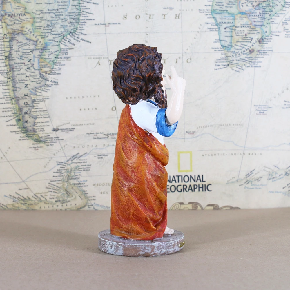 Фото Классические всемирно известные люди, великий философ, шутки, древняя Греция, афины, философия, ретро-статуя, фигурка, модель игрушки №4