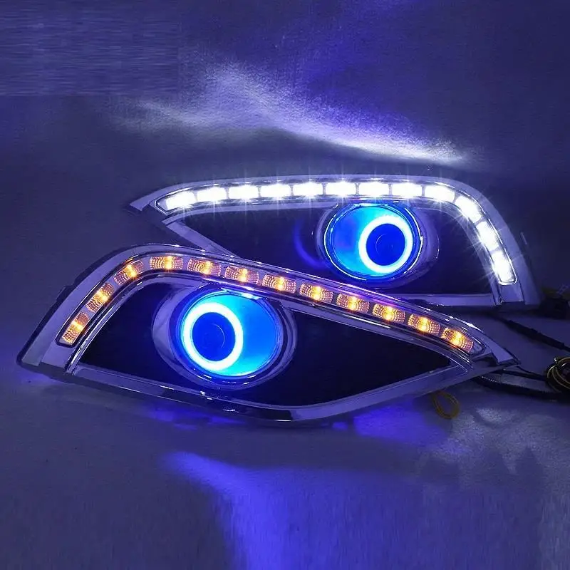 Аксессуары дневные ходовые Luces Para авто Led стайлинг Cob фары передние
