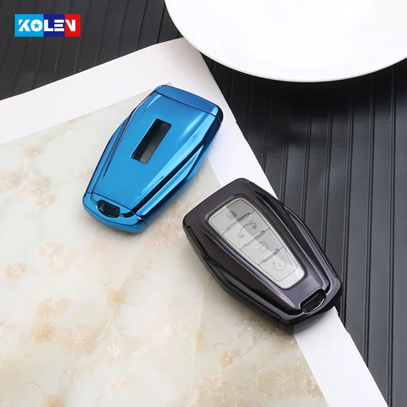 

Plating Soft TPU+PC Car Remote Key Full Cover Case For Geely Coolray 2019-2020 Atlas Boyue Emgrand Car Smart Key Accessories Fob