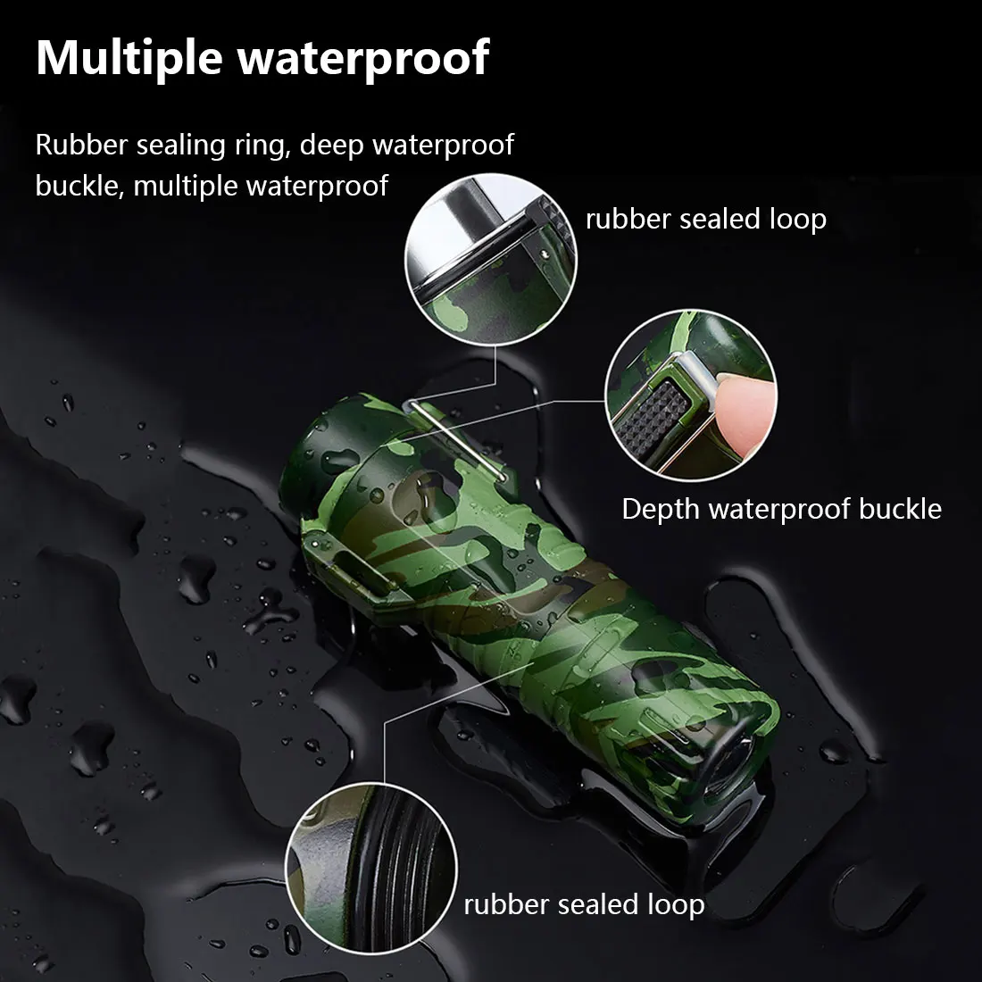 

Glare Flashlight and USB Recharge Double Arc Cigarette lighter Waterproof Plasma Lighter Windproof Electronic Lighter