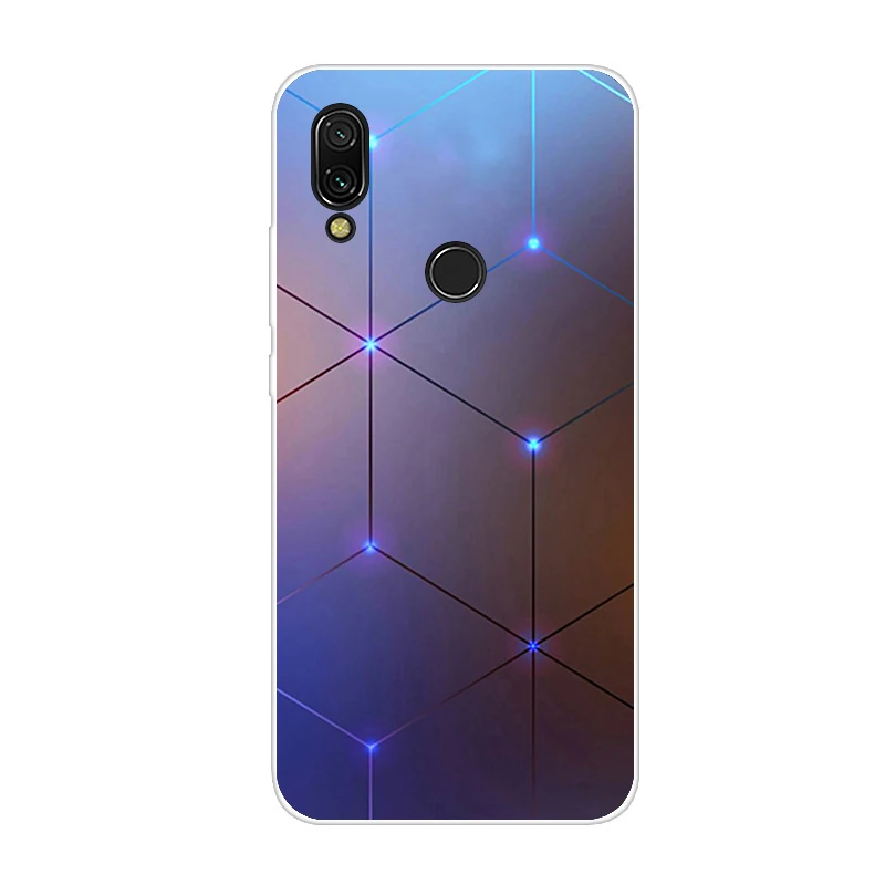 Небесно-голубой Для xiaomi redmi 7 чехол силиконовый рисунок мягкий ТПУ для xiaomi redmi 7 Чехол 6,26 дюймов snapdragon 632 модель fundas coque бампер - Цвет: Небесно-голубой