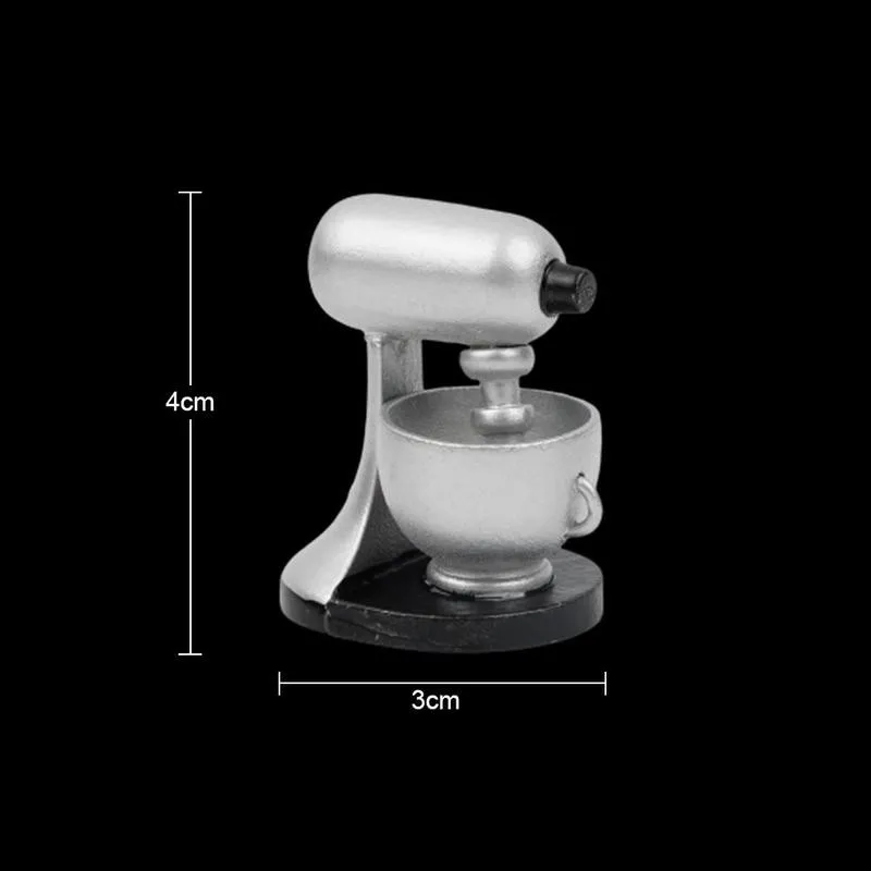 

1:12 DIY Doll House Miniatures Accessories Dollhouse Wooden Mixer Mini Kitchen Toy Decoration Model Simulation Dollhouse F3S0