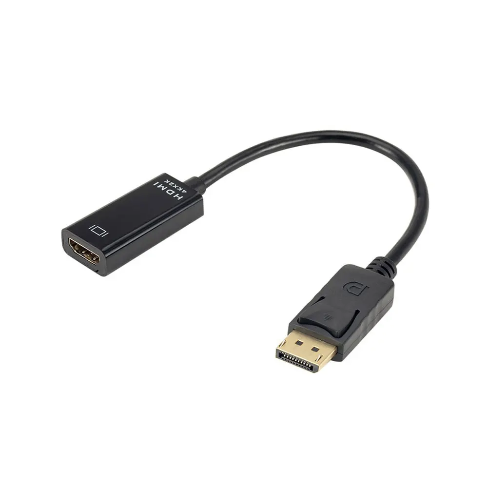 

DP To HD Adapter HD Video Audio Converter Display Port 4K USB Connector Male To Female For Air Projector Camera Computer Black