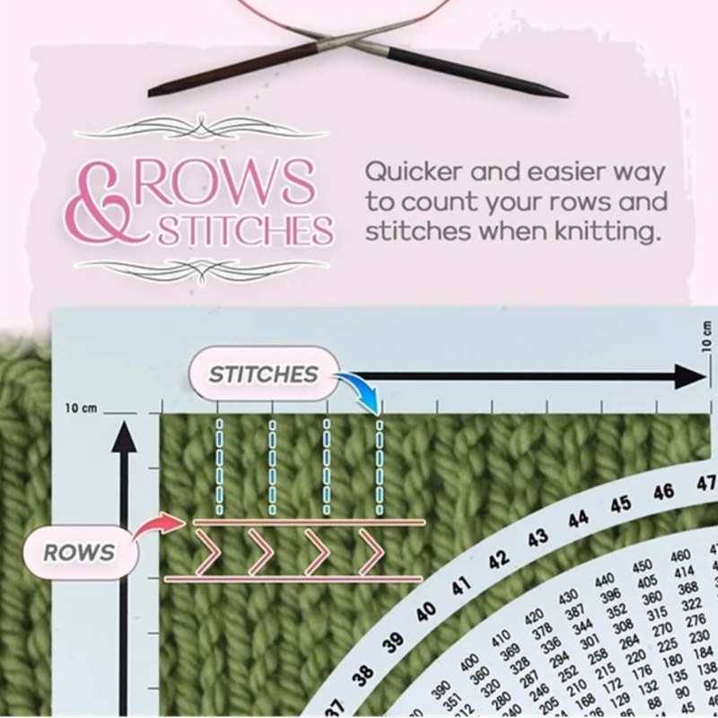 

Knitting Gauge Converter - Knitting Stitch Calculator and Counting Frame Ruler, Knitting Tools for Sweater Knitting - Kn